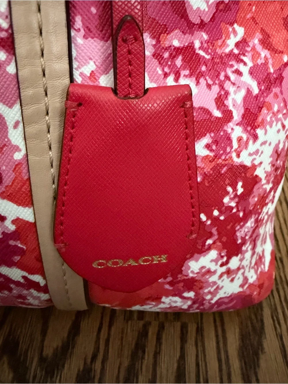 Coach Peyton Floral Cora Domed Satchel Bag Purse